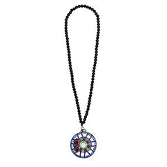 Multi Spoke Royal Blue Car Mirror Pendant Decoration Metal Wheel Hub Hanging Ornaments Auto Interior