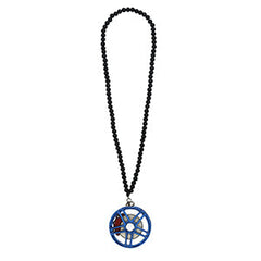 Star Blue Car Mirror Pendant Decoration Metal Wheel Hub Hanging Ornaments Auto Interior