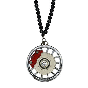 Multi Spoke Silver Car Mirror Pendant Decoration Metal Wheel Hub Hanging Ornaments Auto Interior