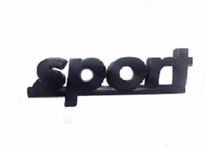 Sport' Underlined Car Badge/ Emblem ABS(Dark Blue)