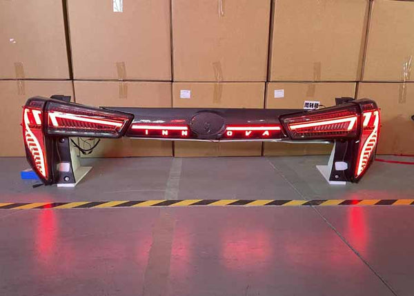 Innova Crysta LED Tail Lights Trunk Light Combo Set Smoked Lens