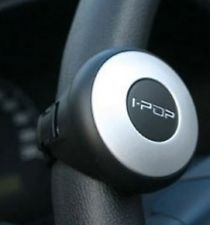 iPop Mini Silver Car Steering Wheel Power Handel, Knob, Spinner.