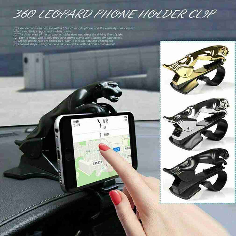Jag Design Hud Car Mobile Phone Holder Mount Stand 360 Degree Rotation Adjustable Clip Holder for Dashboard