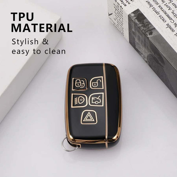 Jaguar/Range Rover 5 Button Smart TPU Key Cover For Evoque Velar Discovery LR4 Land Rover Sport XF XJ XE F-PACE F-Type