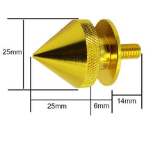 Gold Finish JDM Quick Release Fasteners For Car Bumpers Trunk Fender Hatch Lids Kit (Stud)