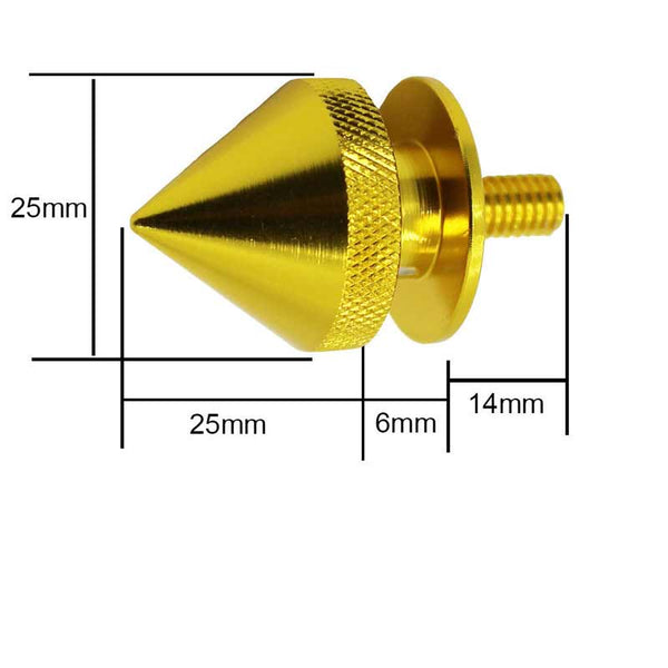 Gold Finish JDM Quick Release Fasteners For Car Bumpers Trunk Fender Hatch Lids Kit (Stud)