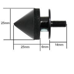 Black Finish JDM Quick Release Fasteners For Car Bumpers Trunk Fender Hatch Lids Kit (Stud)