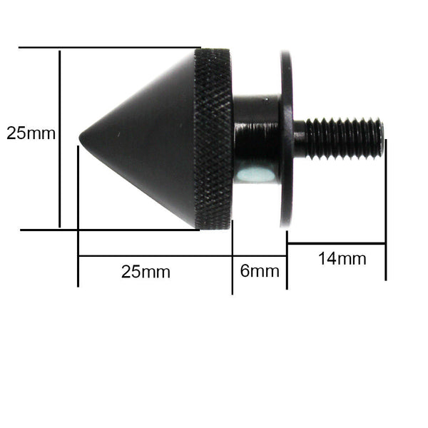 Black Finish JDM Quick Release Fasteners For Car Bumpers Trunk Fender Hatch Lids Kit (Stud)