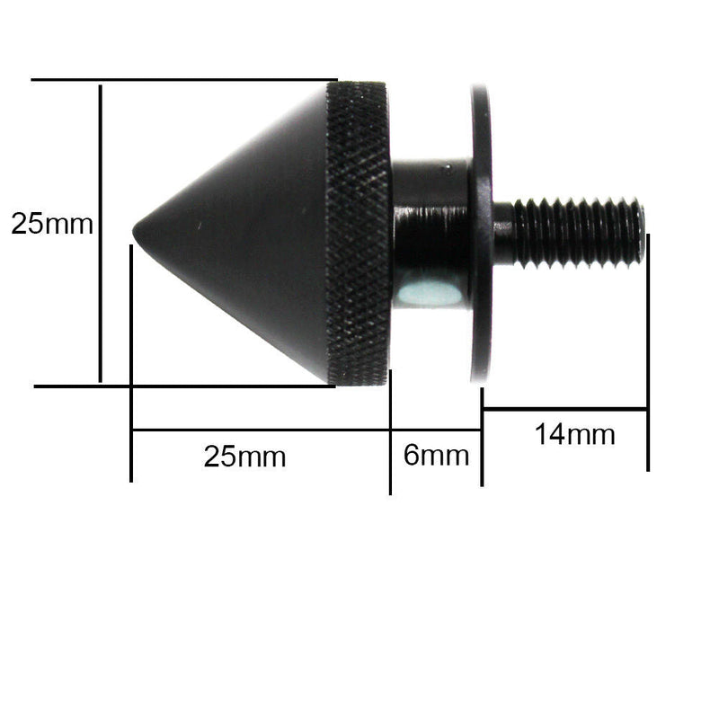 Black Finish JDM Quick Release Fasteners For Car Bumpers Trunk Fender Hatch Lids Kit (Stud)