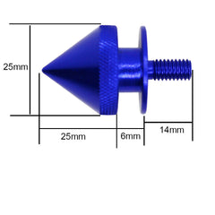 Blue Finish JDM Quick Release Fasteners For Car Bumpers Trunk Fender Hatch Lids Kit (Stud)