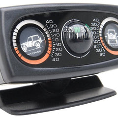 Jeep 4X4 Universal Off Road Inclinometer / Clinometer with Dual Angles and Compass.