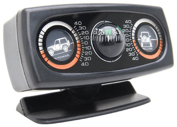Jeep 4X4 Universal Off Road Inclinometer / Clinometer with Dual Angles and Compass.