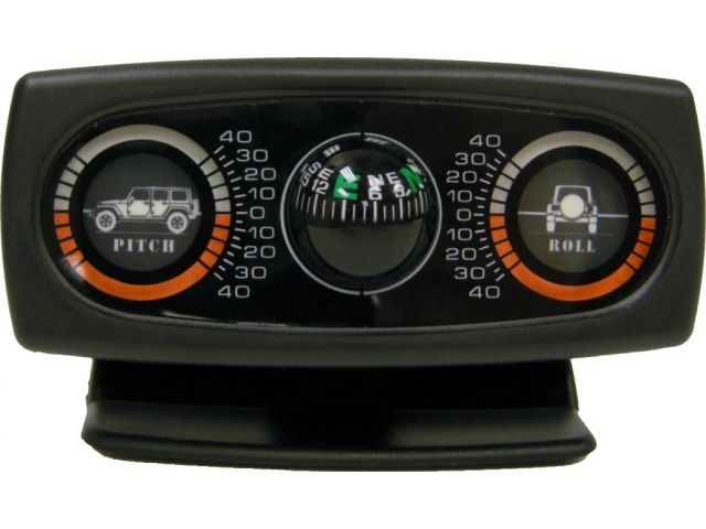 Jeep 4X4 Universal Off Road Inclinometer / Clinometer with Dual Angles and Compass.