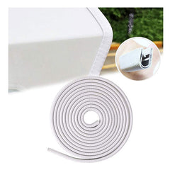 White Car Door Edge Guards U Shape Edge Trim Rubber Seal Protector Car Protection Door Edge(5 Meter) Fit for Most Car