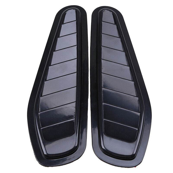 Universal Sport Black Air Flow Vent Bonnet Car Front Hood Scoop Cover Trim Decor