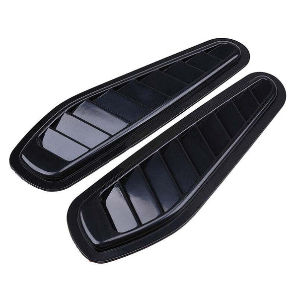 Universal Sport Black Air Flow Vent Bonnet Car Front Hood Scoop Cover Trim Decor