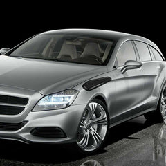 Universal Sport Black Air Flow Vent Bonnet Car Front Hood Scoop Cover Trim Decor