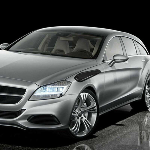 Universal Sport Black Air Flow Vent Bonnet Car Front Hood Scoop Cover Trim Decor