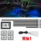 Automotive 64 Color RGB Symphony Car Ambient Interior LED Fiber Light
