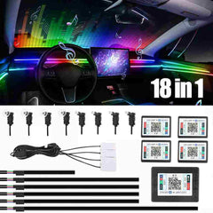 Automotive 64 Color RGB Symphony Car Ambient Interior LED Fiber Light