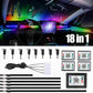 Automotive 64 Color RGB Symphony Car Ambient Interior LED Fiber Light