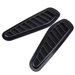 Universal Sport Black Air Flow Vent Bonnet Car Front Hood Scoop Cover Trim Decor