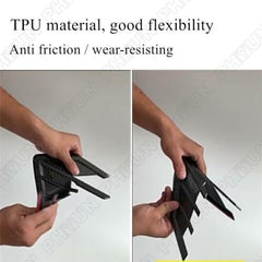 2Pcs Car SUV Side Wing Fins Air Flow Fender Grill Intake Vent Trim Sticker Universal