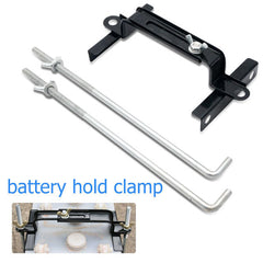 Battery Retaining Holding Clamp Bracket Bolt Tie Hold Down Kit For Car