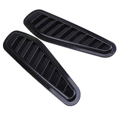 Universal Sport Black Air Flow Vent Bonnet Car Front Hood Scoop Cover Trim Decor