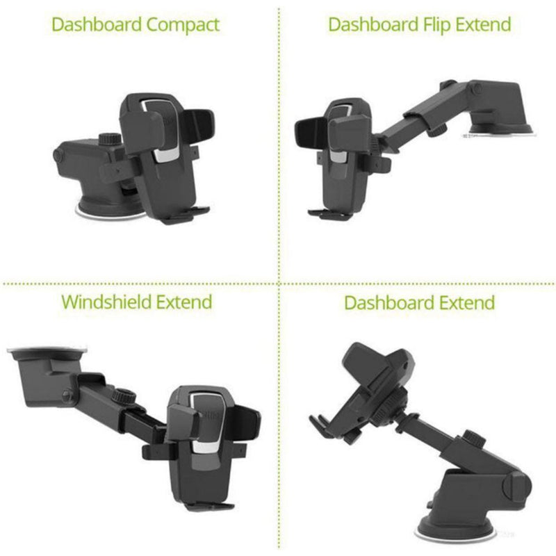 New Adjustable Twist Smart Telescopic Universal Mobile Stand Premium Mobile Phone 360 Rotable Car Mount Holder(Assorted Colour)