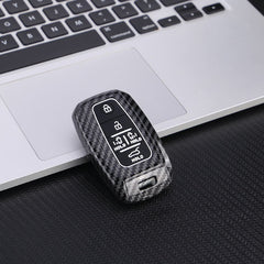 Kia 3 Button ABS+Silicone Smart Key Cover Case With Keychain Suitable For CARNIVAL