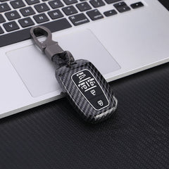 Kia 3 Button ABS+Silicone Smart Key Cover Case With Keychain Suitable For CARNIVAL