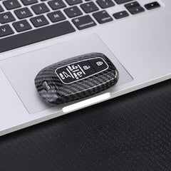 Kia 3 Button ABS+Silicone Smart Key Cover Case With Keychain Suitable For CARNIVAL