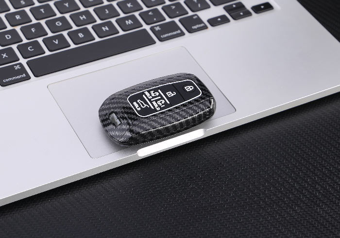 Kia 3 Button ABS+Silicone Smart Key Cover Case With Keychain Suitable For CARNIVAL