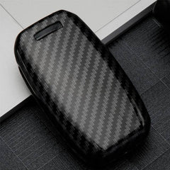 Kia 3 Button Flip Key ABS+Silicone Car Key Cover Case With Keychain For SELTOS, SONET