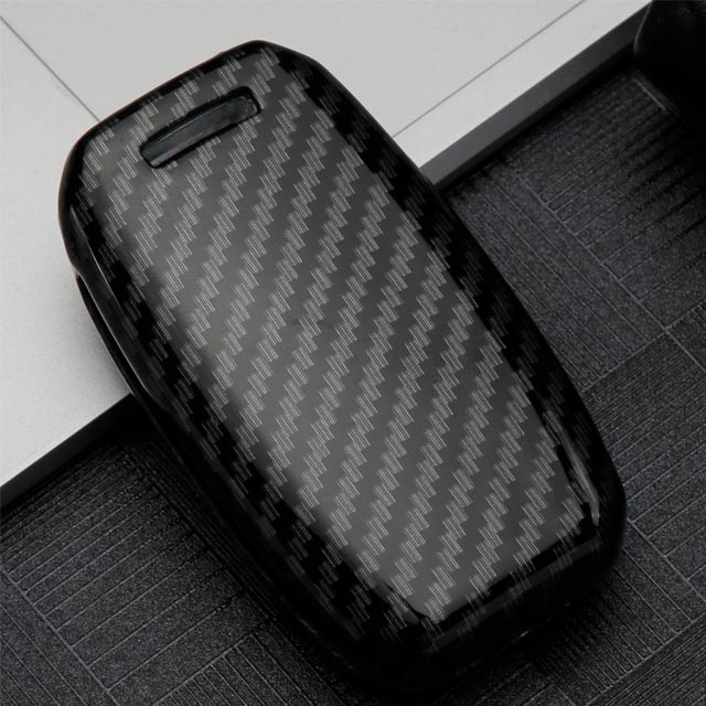 Kia 3 Button Flip Key ABS+Silicone Car Key Cover Case With Keychain For SELTOS, SONET