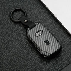 Kia 4 Button Smart Key ABS+Silicone Car Key Cover Case With Keychain
