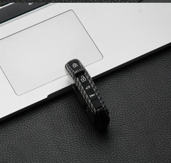 Kia 4 Button Smart Key ABS+Silicone Car Key Cover Case With Keychain