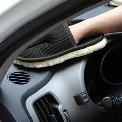 1pc Of Microfiber Artificial Wool Washing Gloves(Assorted Colours) For Car / Bike