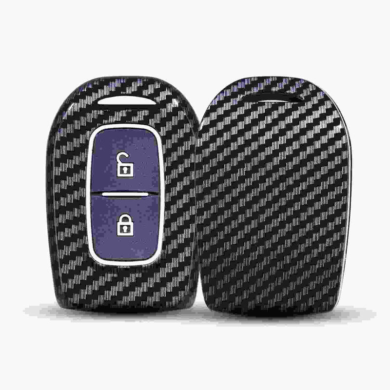 Kwid, Duster, Triber, Kiger 2 Button Remote Key Cover Case With Keychain