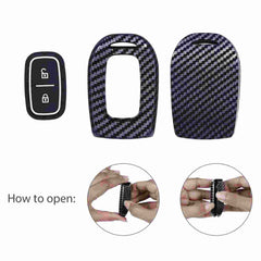 Kwid, Duster, Triber, Kiger 2 Button Remote Key Cover Case With Keychain