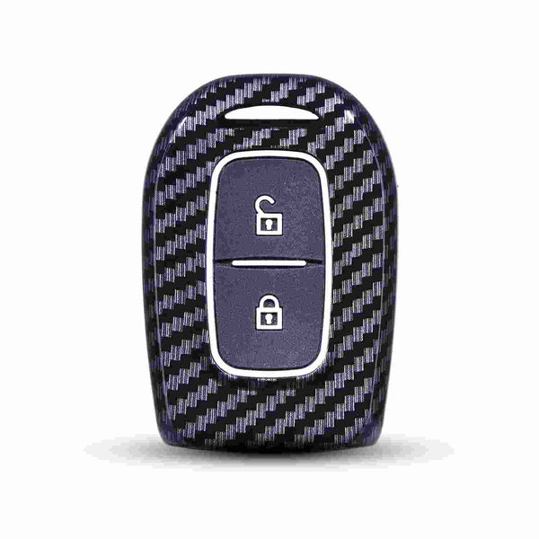 Kwid, Duster, Triber, Kiger 2 Button Remote Key Cover Case With Keychain