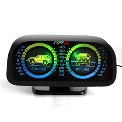 Jeep 4X4 Off Road Inclinometer / Clinometer / Landmeter Pitch & Roll Gauges with Back Light
