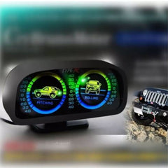 Jeep 4X4 Off Road Inclinometer / Clinometer / Landmeter Pitch & Roll Gauges with Back Light