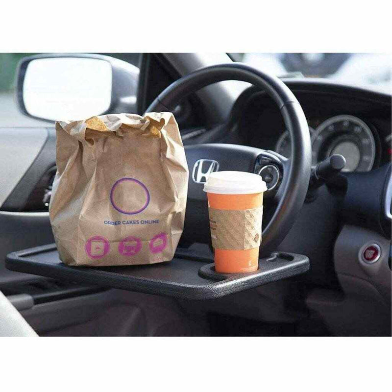Laptop iPad Notebook Tablet Car Mount Travel Desk Steering Wheel Table Food Tray
