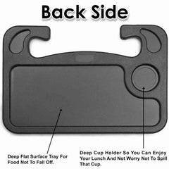 Laptop iPad Notebook Tablet Car Mount Travel Desk Steering Wheel Table Food Tray