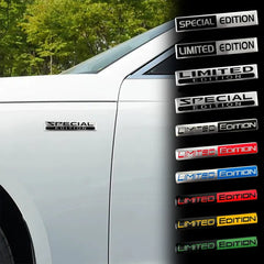 3D Metal 'Limited Edition' Car Emblem – Premium Alloy Body Decal