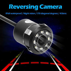 Trajectory 8 LED 170 Dynamic Reverse Car Rear View Backup Parking Camera