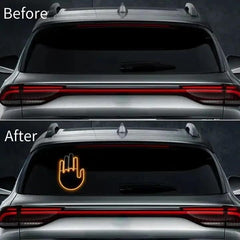 LED Illuminated Gesture Car Finger Light with Remote Hand Lamp (Battery Not Included)