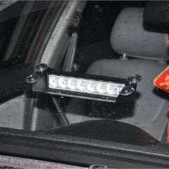 Universal Car Bright Police Style 8 LED Red Blue Strobe Light